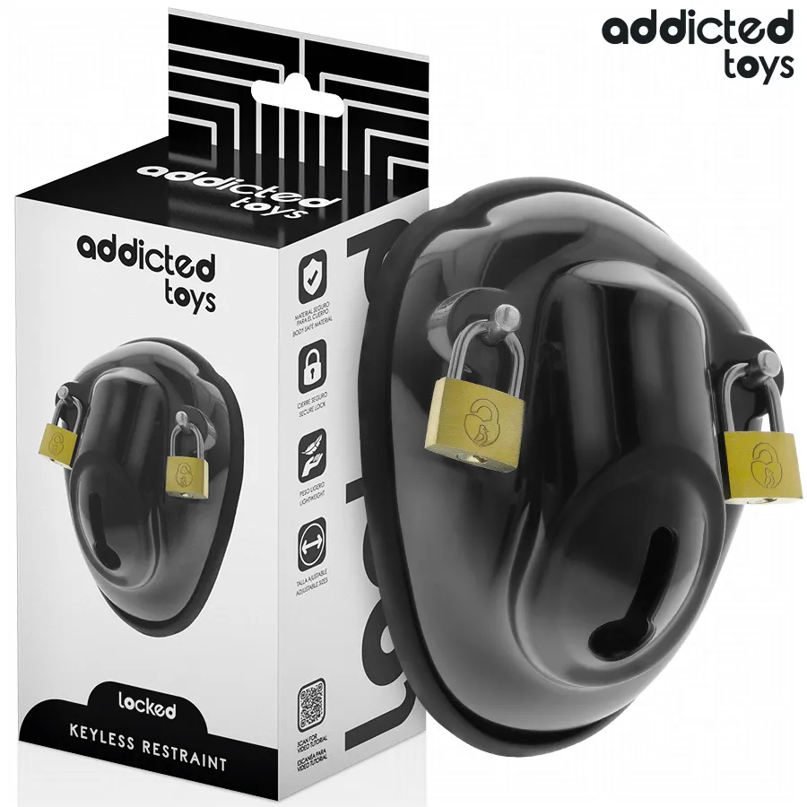 ADDICTED TOYS LOCKED - À PÉNIS VERROUILLÉE SANS CLÉ 11,5 CM