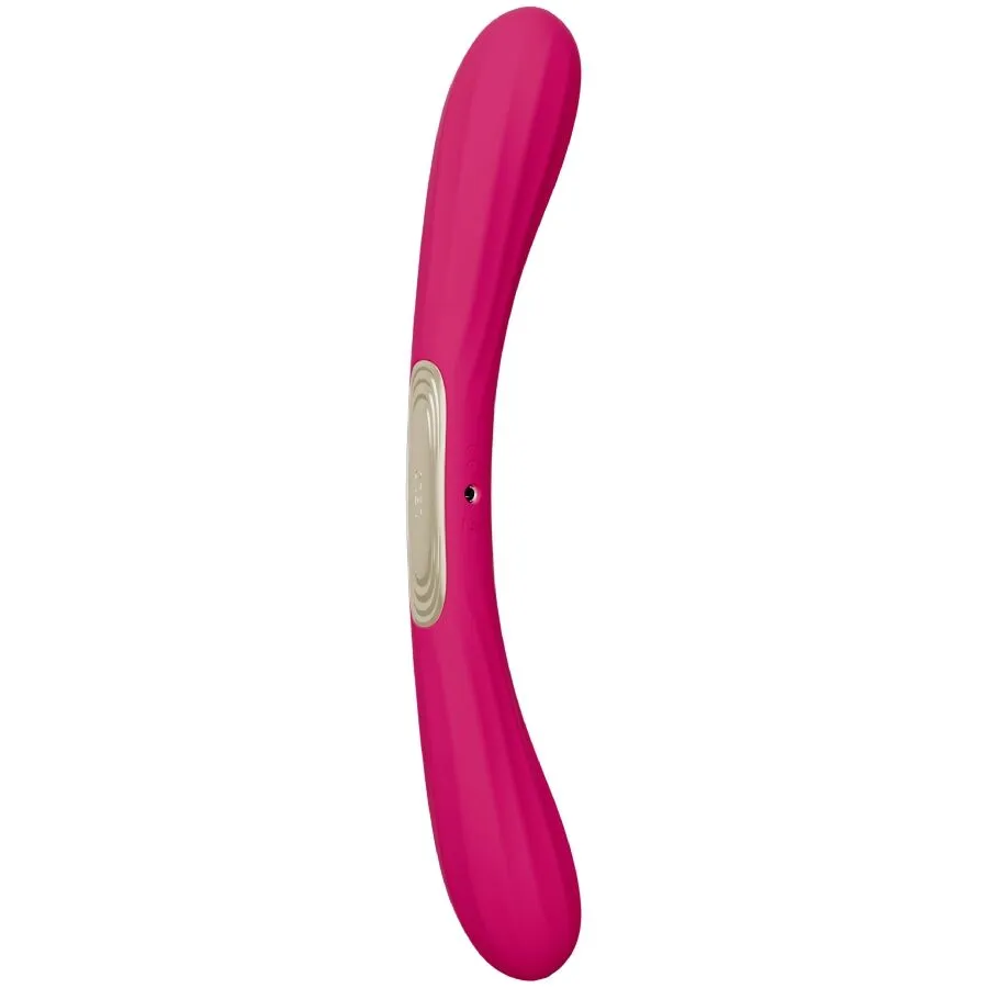 LELO - BOOMERANG VIBRATEUR À DOUBLE EXTRÉMITÉ CERISE