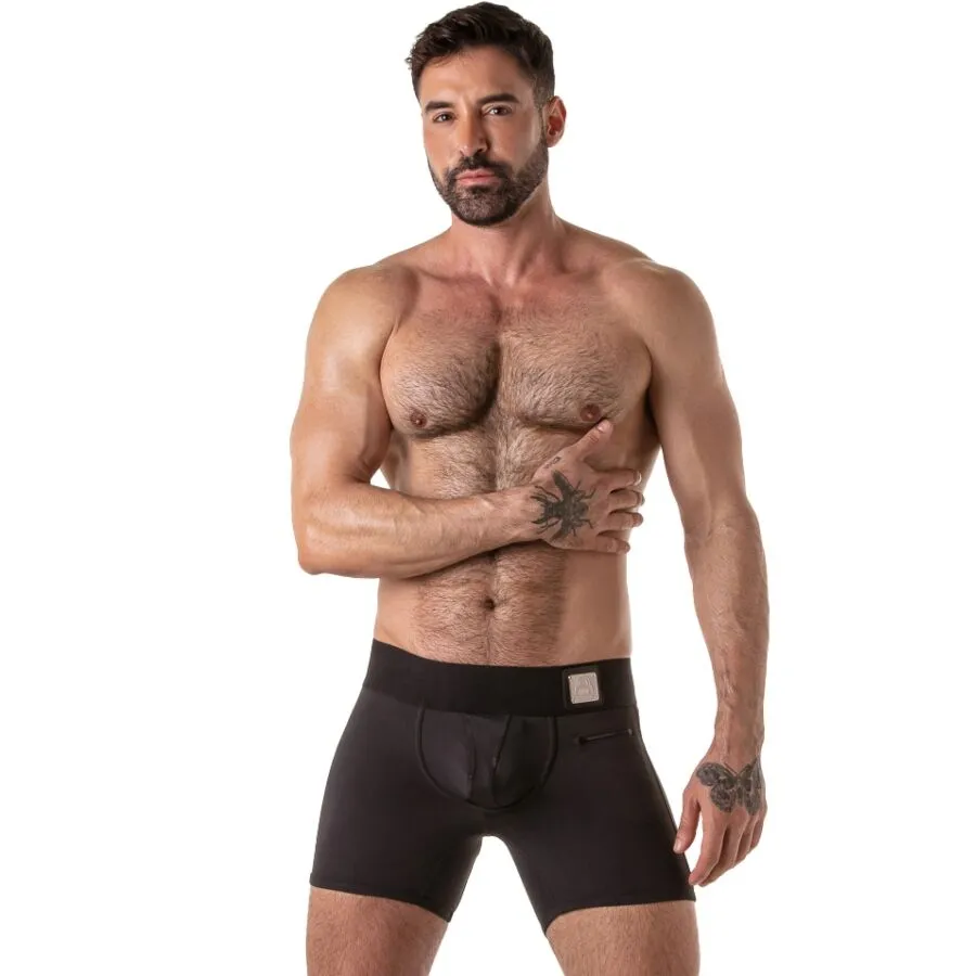 LOCKER GEAR - BOXER NOIR À LARGE CEINTURE - XL