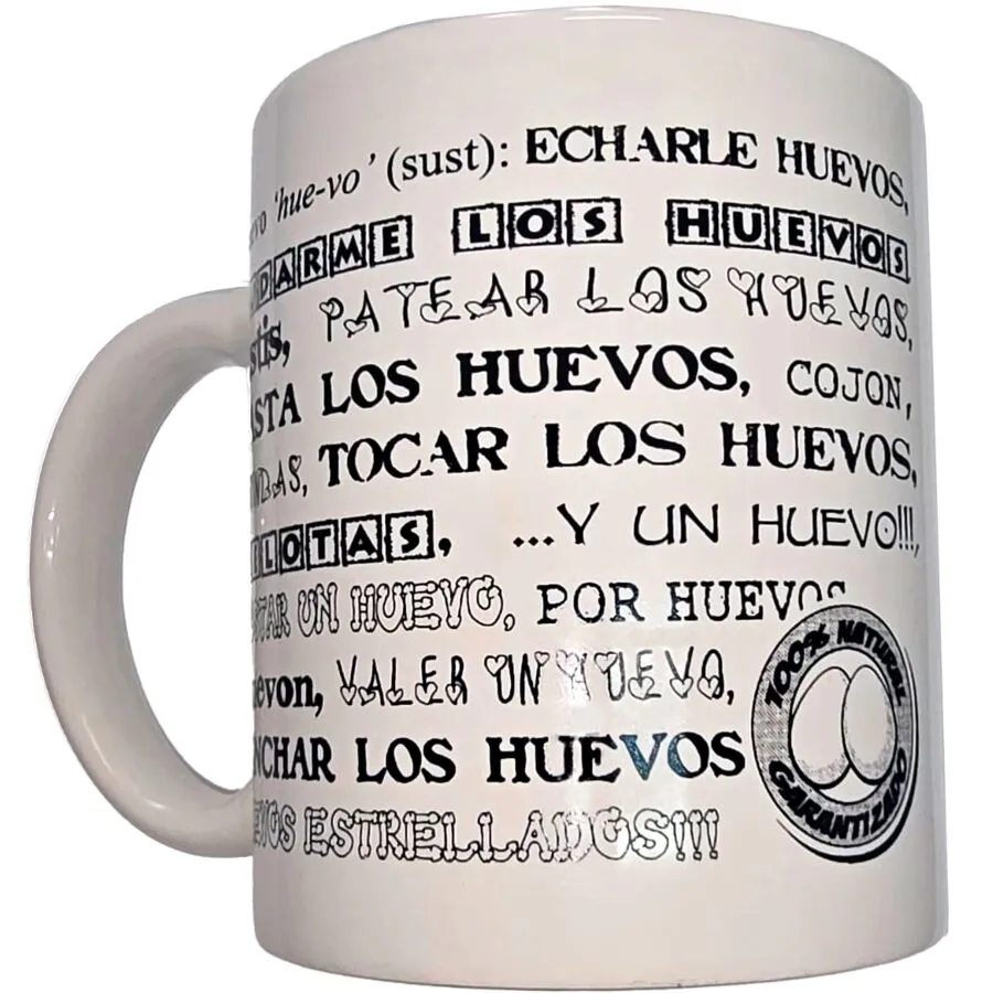 DIABLO PICANTE - MUG BLANC AVEC BOULES SYNONYMES 370 ML