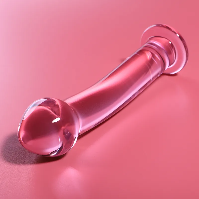 NEBULA SERIES BY IBIZA - MODÈLE 11 GODE EN VERRE BOROSILICATE ROSE 16 CM -O- 3 CM