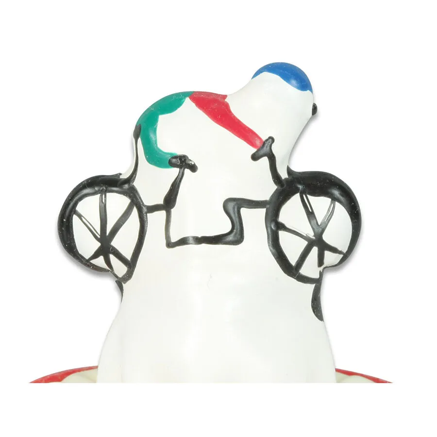 CONDOMERIE - PRÉSERVATIFS FANTAISIE PEINTS À LA MAIN EN FORME DE VÉLO