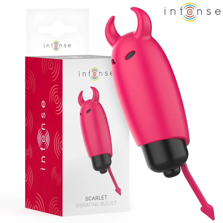 INTENSE - BALLE VIBRANTE ÉCARLATE RED DEMON 9,3 X 2,4 CM