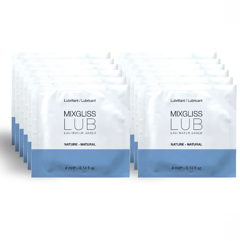 MIXGLISS - LUBRIFIANT NATUREL BASE D'EAU 12 UNIDOSE 4 ML