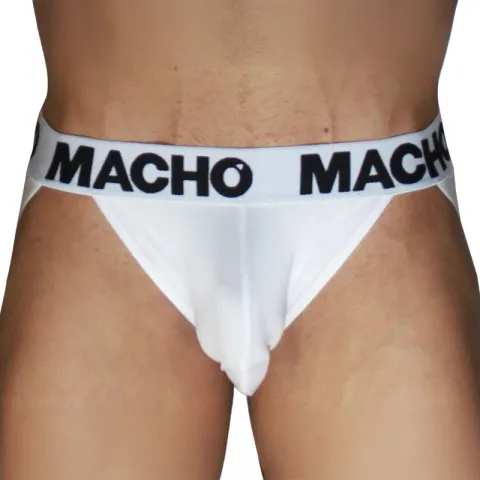 MACHO - MX29BL JOCK BLANC + BLANC XL