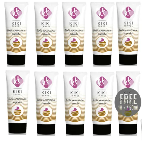 KIKÍ TRAVEL - LUBRIFIANT CUPCAKE 50 ML 10 + 1 GRATUIT