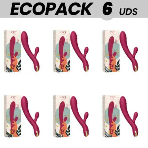 ECOPACK 6 UNITÉS - CICI BEAUTY PREMIUM SILICONE RABBIT VIBRATOR