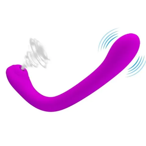 PRETTY LOVE - VIBRATEUR ET SUÇEUR CLITORIDIEN ALEX LILAC