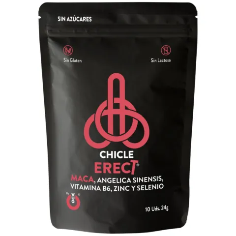 WUG ERECT – Chewing-gum fonctionnel à base de maca, de zinc et de vitamines pour booster l'énergie et les performances masculines