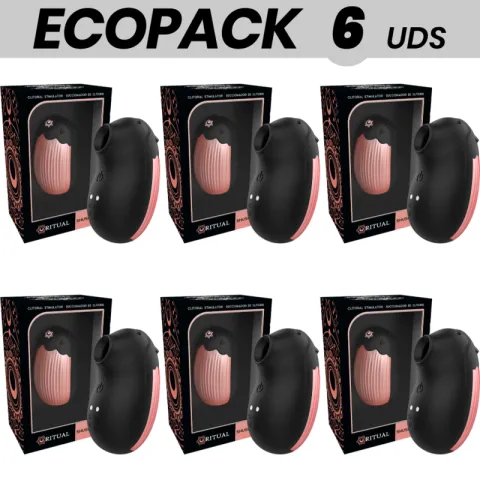 ECOPACK 6 UNITÉS - RITHUAL SHUSHU NOUVELLE GÉNÉRATION CLITORIAL AZABACHE