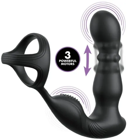ANAL FANTASY ELITE COLLECTION - ANNEAU ANAL VIBRANT ET MASSEUR AVEC TÉLÉCOMMANDE