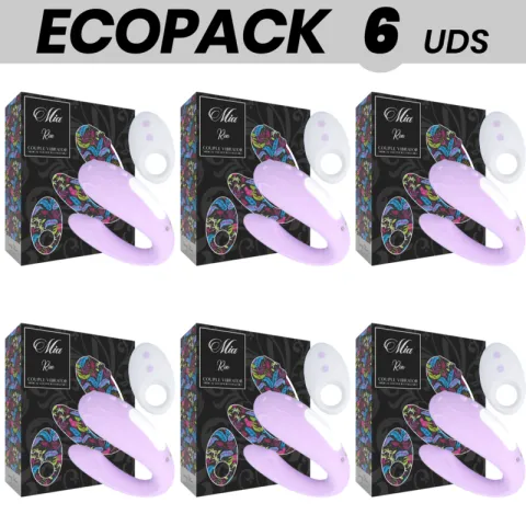 ECOPACK 6 UNITÉS - MIA TÉLÉCOMMANDE DISTANCE RIN POUR COUPLES