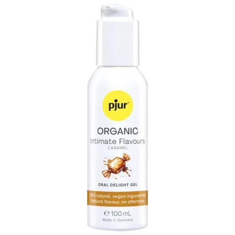 PJUR - GEL DÉLICIEUX BUCCAL AU CARAMEL BIO POUR UNE SALADE INTIME 100 ML