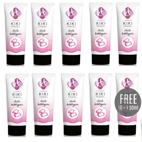 KIKÍ TRAVEL - LUBRIFIANT SAVEUR GOMME 50ML 10 + 1 OFFERT