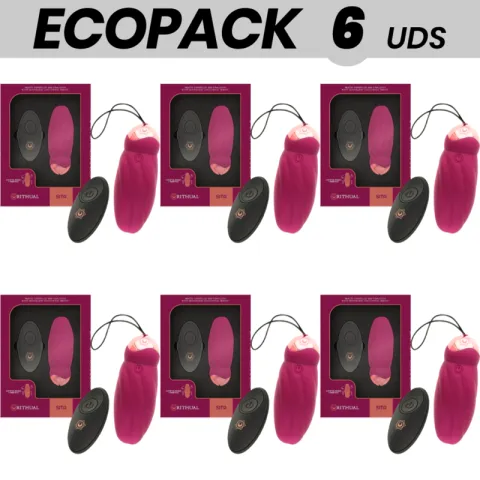 ECOPACK 6 UNITÉS - RITHUAL SITA EGG TÉLÉCOMMANDE ROTATION DES BILLES + VIBRATION