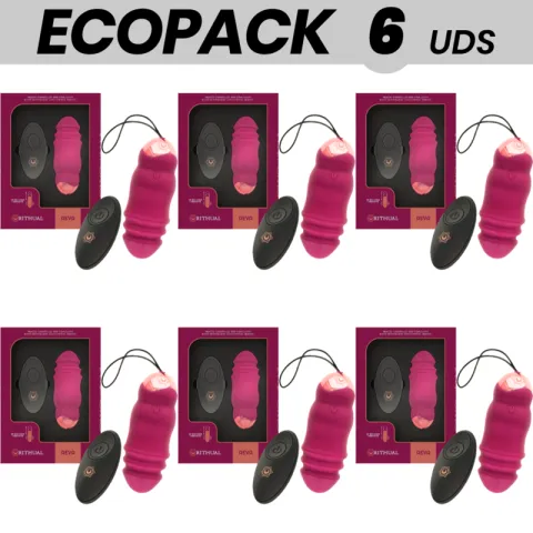 ECOPACK 6 UNITÉS - RITHUAL SYSTÈME DE TÉLÉCOMMANDE REVA EGG UP&DOWN + VIBRATION