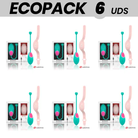 ECOPACK 6 UNITÉS - TECHNOLOGIE DE TÉLÉCOMMANDE WEARWATCH EGG WATCHME EAU DE MER / ROSE