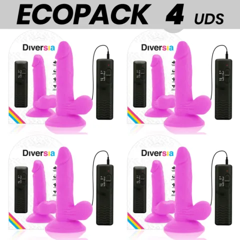 ECOPACK 6 UNITÉS - DIVERSIA GODE VIBRANT FLEXIBLE VIOLET 17 CM -O- 3.3 CM