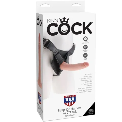 KING COCK - HARNAIS AVEC PÉNIS RÉALISTE 17,8 CM