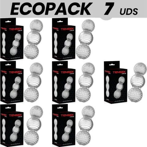 ECOPACK 7 UNITÉS - JAMYJOB MASTURBATEUR TRANSPARENT EXTREME TENSEK 2