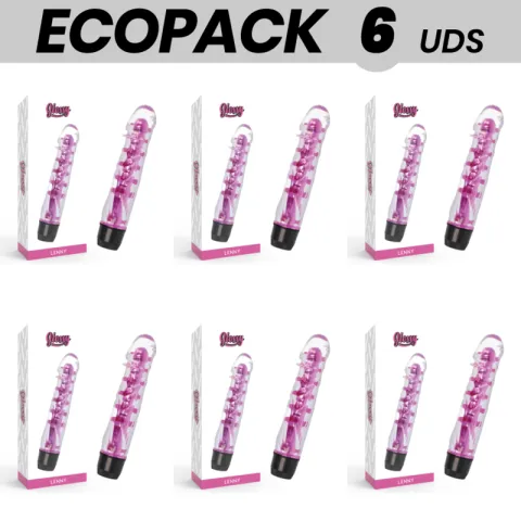 ECOPACK 6 UNITÉS - VIBRATEUR GLOSSY LENNY ROSE