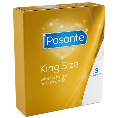 PASANTE - PRÉSERVATIFS KING SIZE 3 UNITÉS