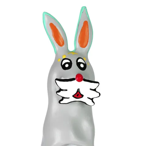 CONDOMERIE - PRÉSERVATIFS FANTAISIE PEINTS À LA MAIN EN FORME DE LAPIN XL