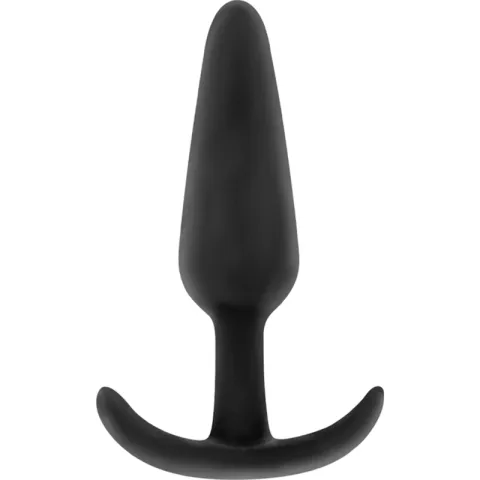 BLACK&SILVER - BOUCHON ANAL EN SILICONE HANSEL AVEC PETITE POIGNÉE