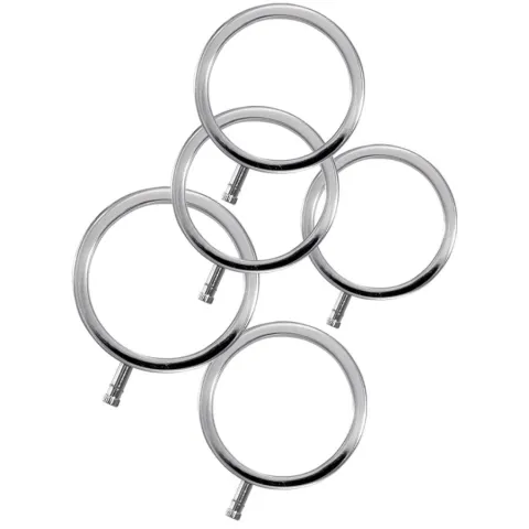 ELECTRASTIM - ELECTRARINGS ANNEAUX PÉNIS EN MÉTAL PACK DE 5
