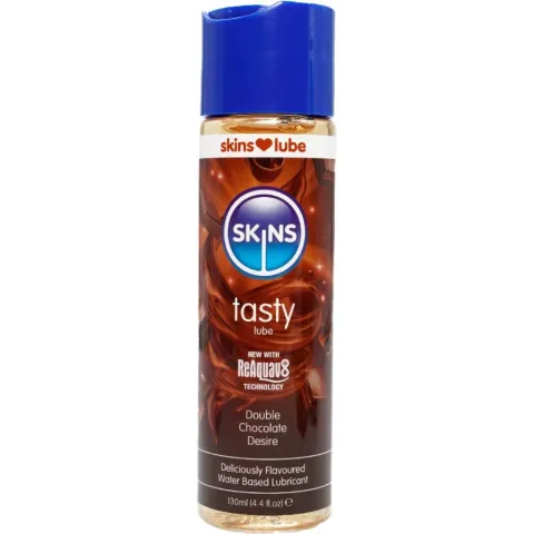 SKINS - LUBRIFIANT À BASE D'EAU DOUBLE CHOCOLAT 130 ML