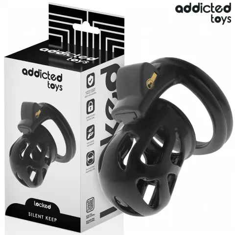 ADDICTED TOYS LOCKED - CAGE À PÉNIS SILENCIEUSE 7,5 CM
