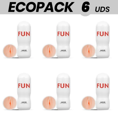 ECOPACK 6 UNITÉS - JAMYJOB MASTURBATEUR VAGIN EXCITANT