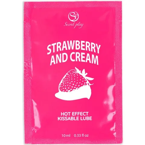 SECRETPLAY - LUBRIFIANT UNIDOSE FRAISES & CRÈME 10ML