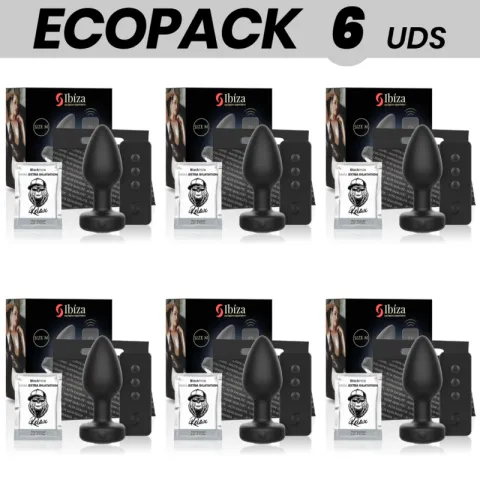 ECOPACK 6 UNITÉS - IBIZA TÉLÉCOMMANDE PRISE ANAL TAILLE M