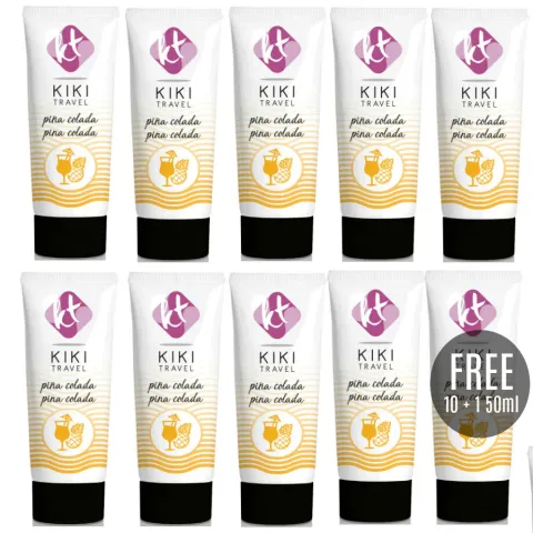 KIKÍ TRAVEL - PINA COLADA LUBRIFIANT 50 ML 10 + 1 GRATUIT