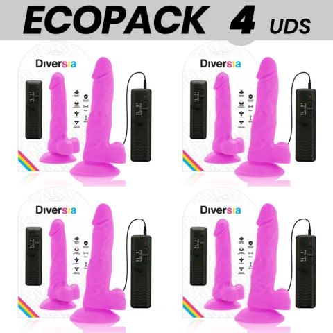 ECOPACK 6 UNITÉS - DIVERSIA GODE VIBRANT FLEXIBLE VIOLET 18 CM -O- 4 CM