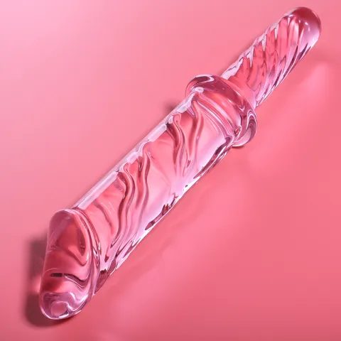 NEBULA SERIES BY IBIZA - MODÈLE 24 GODE EN VERRE BOROSILICATE ROSE 28.5 CM -O- 5 CM