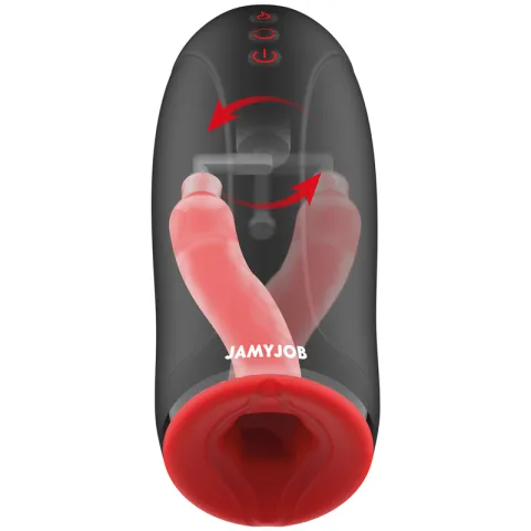 JAMYJOB - MASTURBATEUR  EFFET CHAUFFANT SWING-R, SWING TECH ET VIBRATION