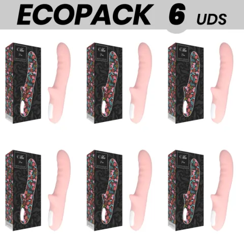 ECOPACK 6 UNITÉS - MIA VIBRATEUR ROTATOR PISA ROSE
