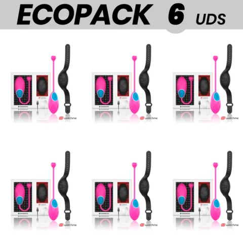 ECOPACK 6 UNITÉS - TECHNOLOGIE DE TÉLÉCOMMANDE WEARWATCH EGG WATCHME FUCHSIA / JET