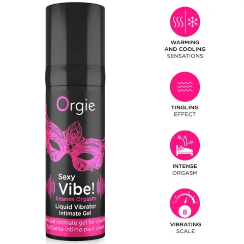 ORGIE - AMBIANCE SEXY! ORGASME INTENSE, SENSATIONS MULTIPLES, GEL INTIME 15 ML