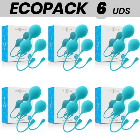 ECOPACK 6 UNITÉS - INTENSE PACK BALLES KEGEL BLEU KENDALL