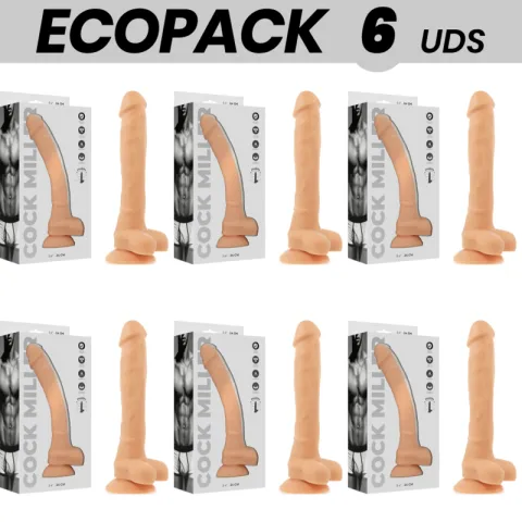 ECOPACK 6 UNITÉS - COCK MILLER SILICONE DENSITÉ ARTICULABLE COCKSIL 24 CM