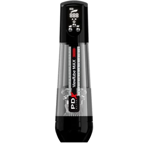 PDX ELITE - VIEWTUBE MAX VIEW MASTURBATEUR AUTOMATIQUE AVEC ASPIRATION TRANSPARENTE