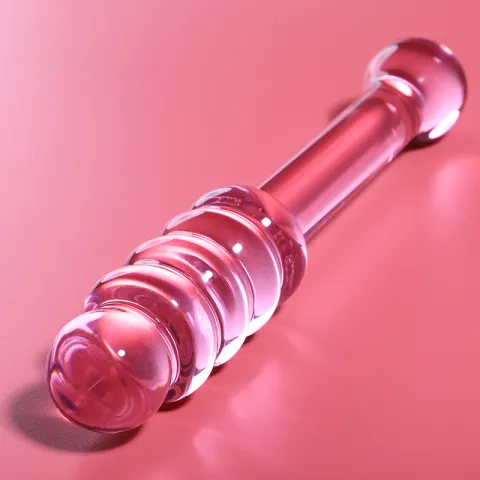 NEBULA SERIES BY IBIZA - MODÈLE 20 GODE EN VERRE BOROSILICATE ROSE 20.5 CM -O- 3 CM