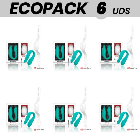 ECOPACK 6 UNITÉS - WEARWATCH DOUBLE VIBRATEUR TECHNOLOGIE WATCHME EAU DE MER / NEIGE