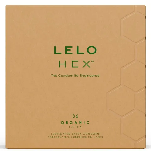 LELO - HEX BOÎTE DE PRÉSERVATIFS BIOLOGIQUES 36 UNITÉS