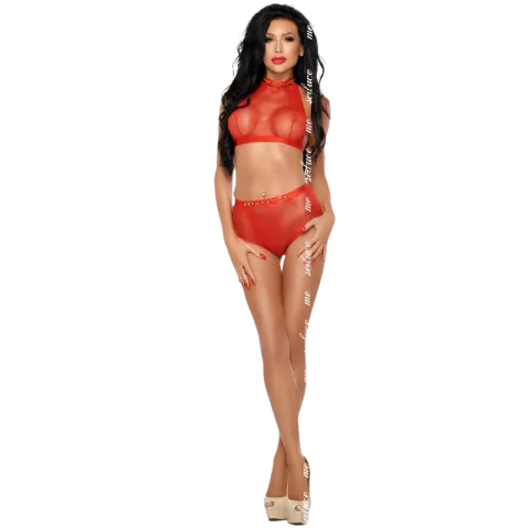 ME-SEDUCE - MONA SET ROUGE XXL/XXXL