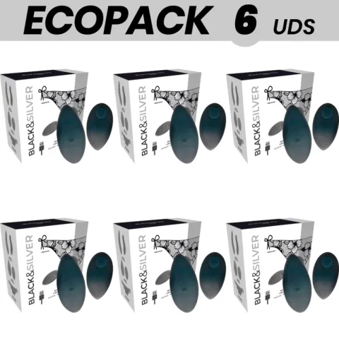 ECOPACK 6 UNITÉS - STIMULATEUR TÉLÉCOMMANDE ZARA BLACK&SILVER