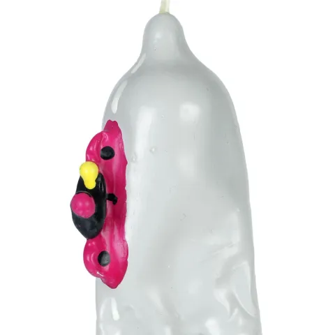 CONDOMERIE - PRÉSERVATIFS FANTAISIE PEINTS À LA MAIN MOTO XL
